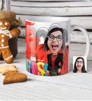 BK Gift Kişiye Özel Bayan Big Boss Karikatür Beyaz Kupa Bardak  1