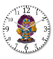 Thanos Duvar Saati Bombeli Gercek Cam