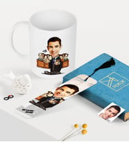 BK Gift Kişiye Özel Bay Avukat Karikatürlü Kupa ve Kitap Ayracı Seti - 2 (Model 1)