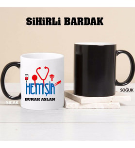 Hemşir Kupa Bardağı Sihirli (Beyaz)