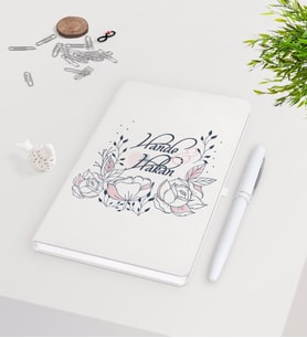 BK Gift Kişiye Özel Sevgililer Günü Beyaz Defter Kalem Seti-125