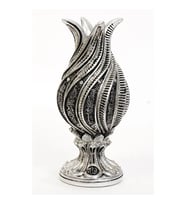 LALE BİBLO GÜMÜŞ KRİSTAL TAŞ AYETEL KÜRSi YAZILI