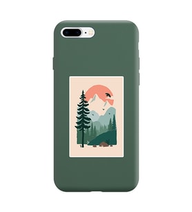 Koyu Yeşil Lansman Telefon Kılıfı Iphone 8 Plus