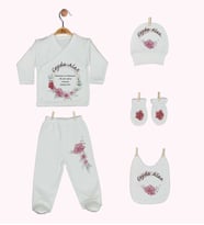 Pia Baby GL 1912-05 İsme Özel Beşli Zıbın Set