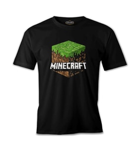 Minecraft - Cube Siyah Erkek Tshirt