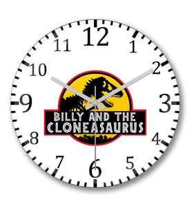 Jurassic Park Duvar Saati Bombeli Gercek Cam