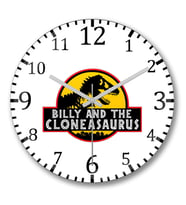 Jurassic Park Duvar Saati Bombeli Gercek Cam
