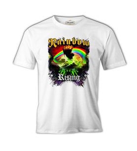 Rainbow - Rising Beyaz Erkek Tshirt