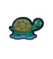 Kaplumbağa Şekilli Ahşap Puzzle, 17 Parçalı - Hayal Sepeti Çocuk Puzzle