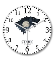 Game of Thrones Winter is Coming Stark Duvar Saati Bombeli Gercek