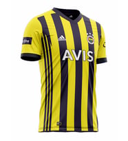 Fenerbahçe Forma Orjinal 2020 Yeni Sezon Çubuklu  (Sarı)