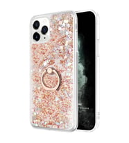 Microsonic Apple iPhone 11 Pro Kılıf Glitter Liquid Holder Gold
