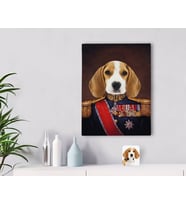 BK Gift Kişiye Özel Evcil Dost Rönesans Tasarımlı Kanvas Tablo 30x50cm-4