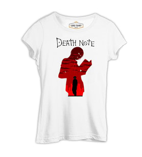 Death Note - Nightmare Beyaz Kadın Tshirt