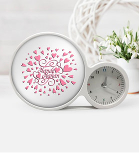 BK Gift Kişiye Özel Sevgililer Günü Saatli Sihirli Led Ayna Çerçeve  29
