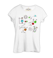 Kimya - Formül Beyaz Kadın Tshirt