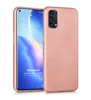 Microsonic Matte Silicone Oppo Reno 5 Pro 5G Kılıf Rose Gold