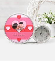 Sevgiliye Özel Fotoğraflı Saatli Sihirli Led Ayna Çerçeve  20
