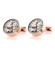 Omark Cotton Watch Rose Saat Mekanizmalı Kol Düğmesi