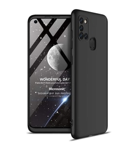 Microsonic Samsung Galaxy M51 Kılıf Double Dip 360 Protective Siyah