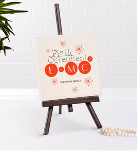 BK Gift Kişiye Özel Fizik Öğretmeni Şovaleli Doğal Taş-2 (Beyaz)