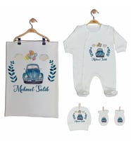 Pia Baby GL 2011 İsme Özel Arabalı Battaniye Tulum Set