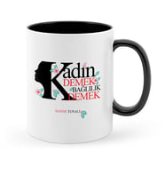 BK Gift Kişiye Özel Kadınlar Günü Siyah Kupa Bardak  3
