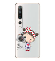 Foto Kız Tasarımlı Süper Şeffaf Silikon Telefon Kılıfı Xiomai Mi10-pro