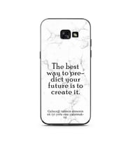 Samsung A5 (2015) Beyaz Mermer Söz Tasarımlı Telefon Kılıfı