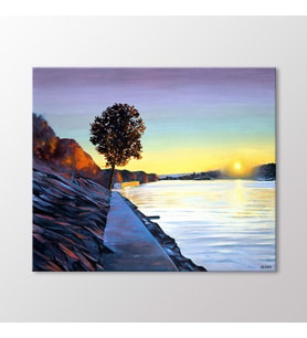 Arty Tablo Gün Batımı Tablo (Karışık)