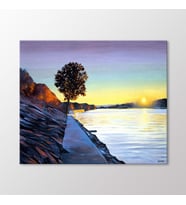 Arty Tablo Gün Batımı Tablo (Karışık)