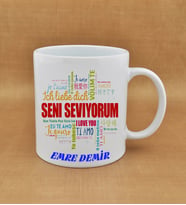 Kişiye Özel  Seni Seviyorum Baskılı Kupa