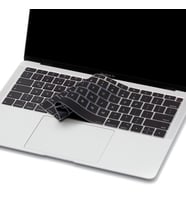 Laptop MacBook Air 13inc Klavye Koruyucu A1932 2018/2019 Amerika İngilizce Baskı (Siyah)