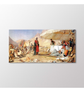 Arty Tablo Sina Çölünde Kamp 1842 Tablo (Karışık)