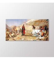 Arty Tablo Sina Çölünde Kamp 1842 Tablo (Karışık)