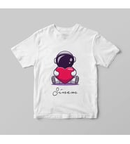 Astronot Uzay Tişörtü Kişiye Özel (Büyük - Çocuk)