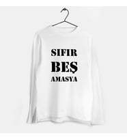 Sıfır Beş Amasya Plaka Baskılı Uzun Kollu Tişört