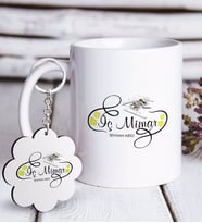 BK Gift Kişiye Özel Mesleki İç Mimar Beyaz Kupa ve Anahtarlık Hediye Seti-1 (Model 1)