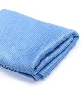 Omnisoft Mikrofiber Cam Bezi 2'li Paket Mavi 40 x 40 cm