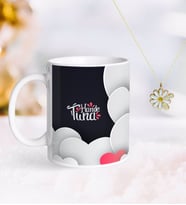 BK Gift Kişiye Özel Sevgililer Günü Kupa ve Çift İsimli Papatya Kolye-132 (Model 1)