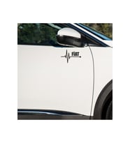 Fiat 126 kapı ayna altı 2 adet sticker - atatürk sticker hediyeli