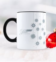 BK Gift Kişiye Özel Yılbaşı Mutlu Yıllar Temalı Siyah Kupa Bardak - 10