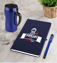 BK Gift Kişiye Özel Eczacı Lacivert Defter Kalem Termos Mug Seti-5 (Model 1)