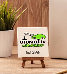 Otomotiv Mühendisine Hediye Taş Dekor
