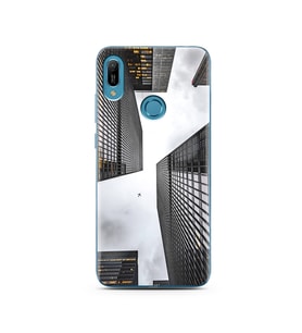 Bina Tasarımlı Süper Şeffaf Silikon Telefon Kılıfı Huawei Y6 Prime (2019)