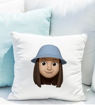 Emoji Kız Stiker Yastığı