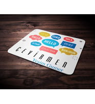 Kişiye Özel Çevirmen Tasarımlı Mouse Pad (Renksiz)