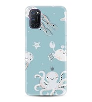 Kılıfland Oppo A72 Kılıf Silikon Resimli Kapak JellyFish Pattern Stok 919