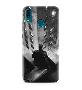 Batman Tasarım Süper Şeffaf Silikon Telefon Kılıfı Huawei Y9 (2019)