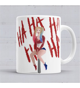 Harley Quinn Ha Ha Ha Kupa Bardak Porselen
